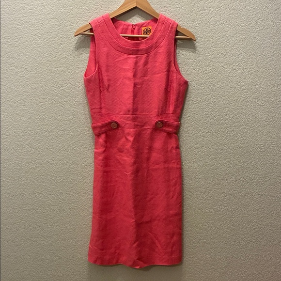 Tory Burch pink midi Dress - Picture 1 of 8